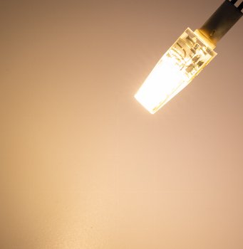 LED Stiftsockellampe G4 "Silikon W2" / 3000k, 200lm, 300°, 12V/2W, warmweiß