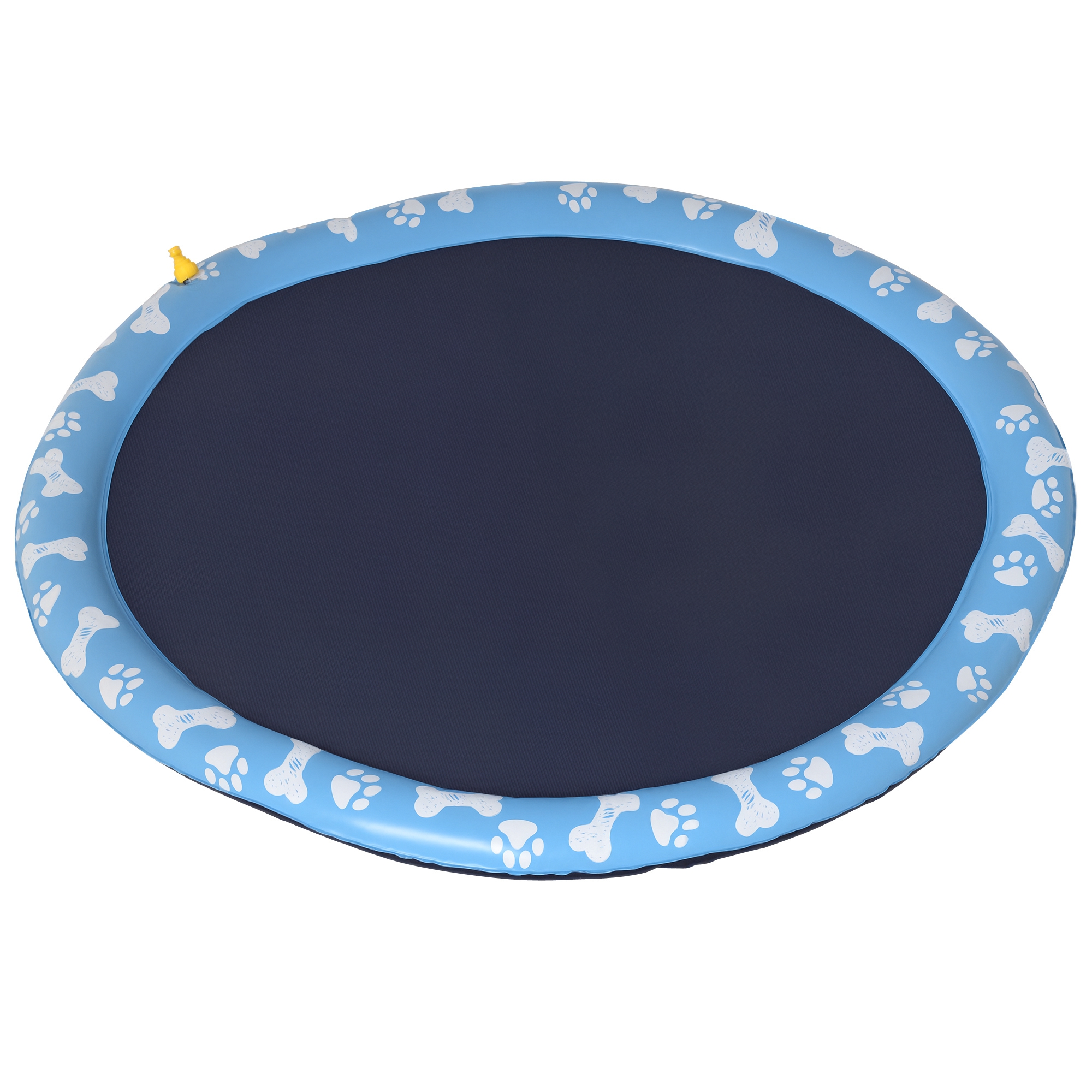 Hundepool, Planschbecken, mit Wasserdüse, rund, rutschfest, blau, Ø150 cm