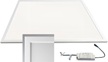 LED Licht-Panel "CTP-62 Office" neutralw, 62x62cm, 4000K, 40W, 4000lm, UGR16