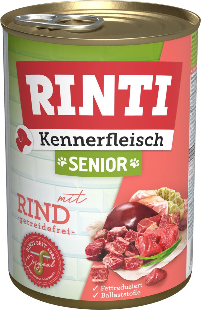 Rinti Kennerfleisch Senior Rind 400g Rinti Kennerfleisch Senior Rind 400g