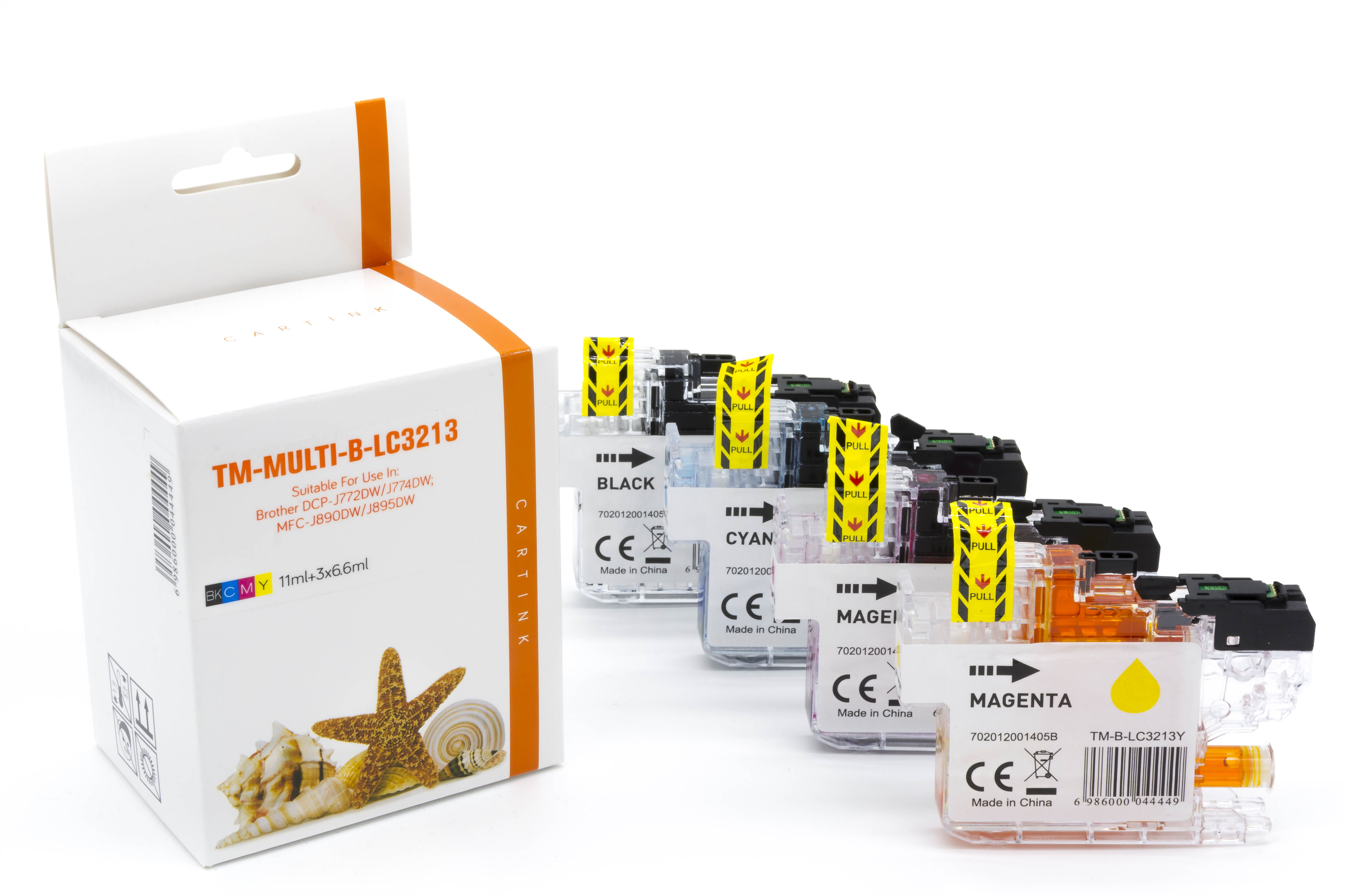 Multipack LC3213 alternativ Tinte für Brother / LC3213 / BKCMY  400 Seiten