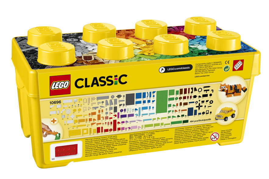 LEGO® 10696 - Classic Mittelgroße Bausteine-Box (484 Teile)