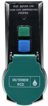 Fehlerstromschutzadapter (RCD) / Schutzkontakt-Personenschutz Zwischenst.