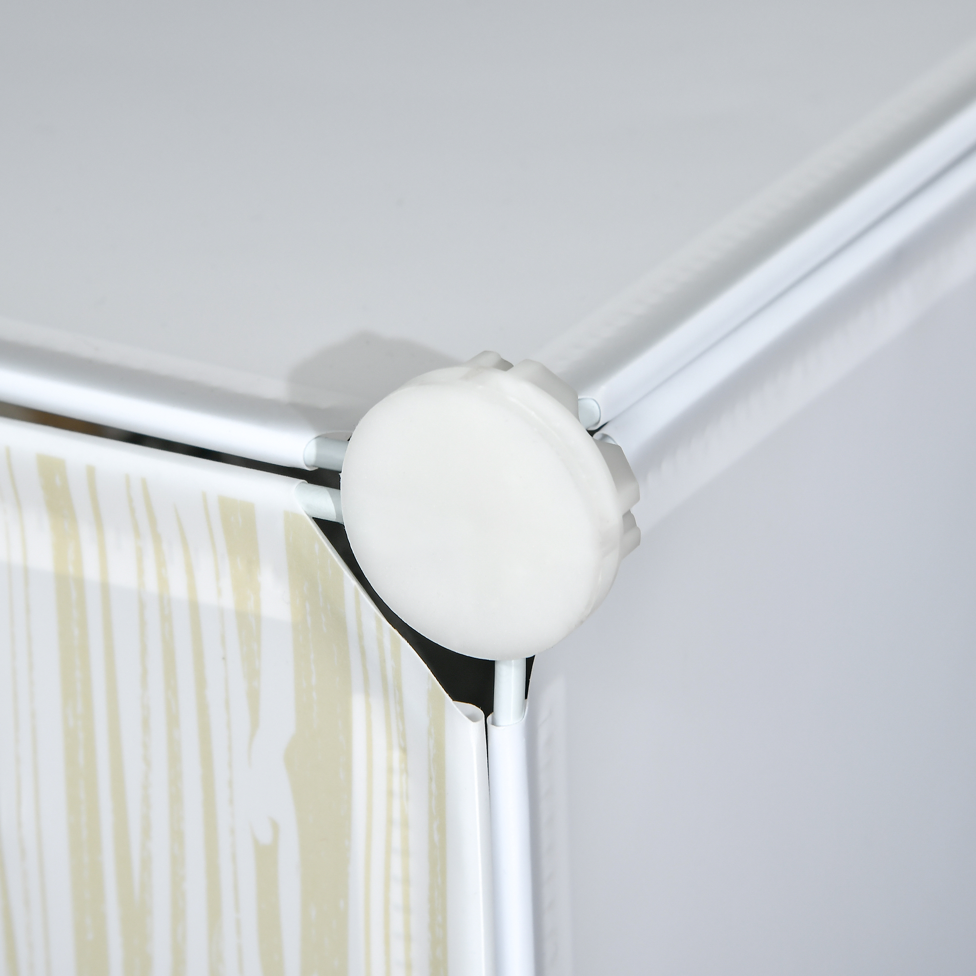 Modulares Regalsystem für 12 Paar Schuhe, 49 cm x 36,5 cm x 108 cm, Weiß