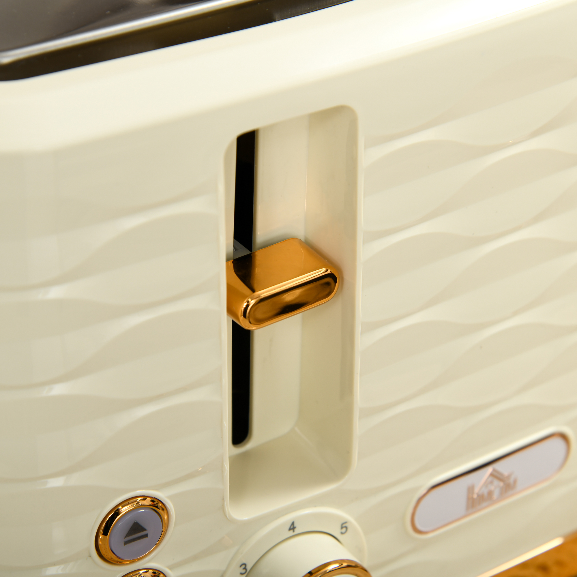 2-in-1 Toaster- und Wasserkocher-Set, 7 Bräunungsstufen, Auftau- und Aufwärmfunktion, Beige