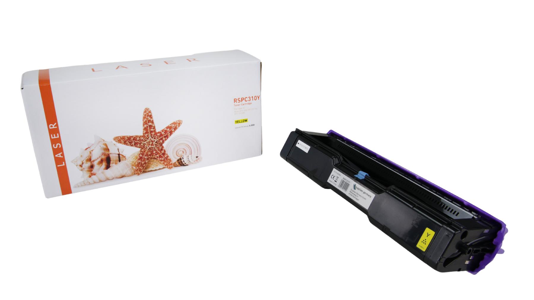 SPC310Y alternativ Toner yellow für Ricoh  / 406482 / 6.000 Seiten