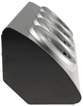 4-fach Steckdosenblock Edelstahl, 90° für Eck- &  Aufbaumontage