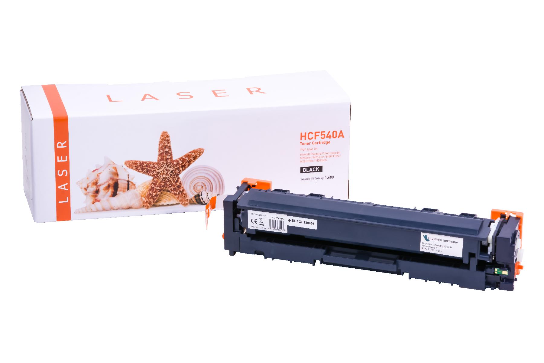 CF540A alternativ Toner schwarz für HP / CF540A / 1.400 Seiten