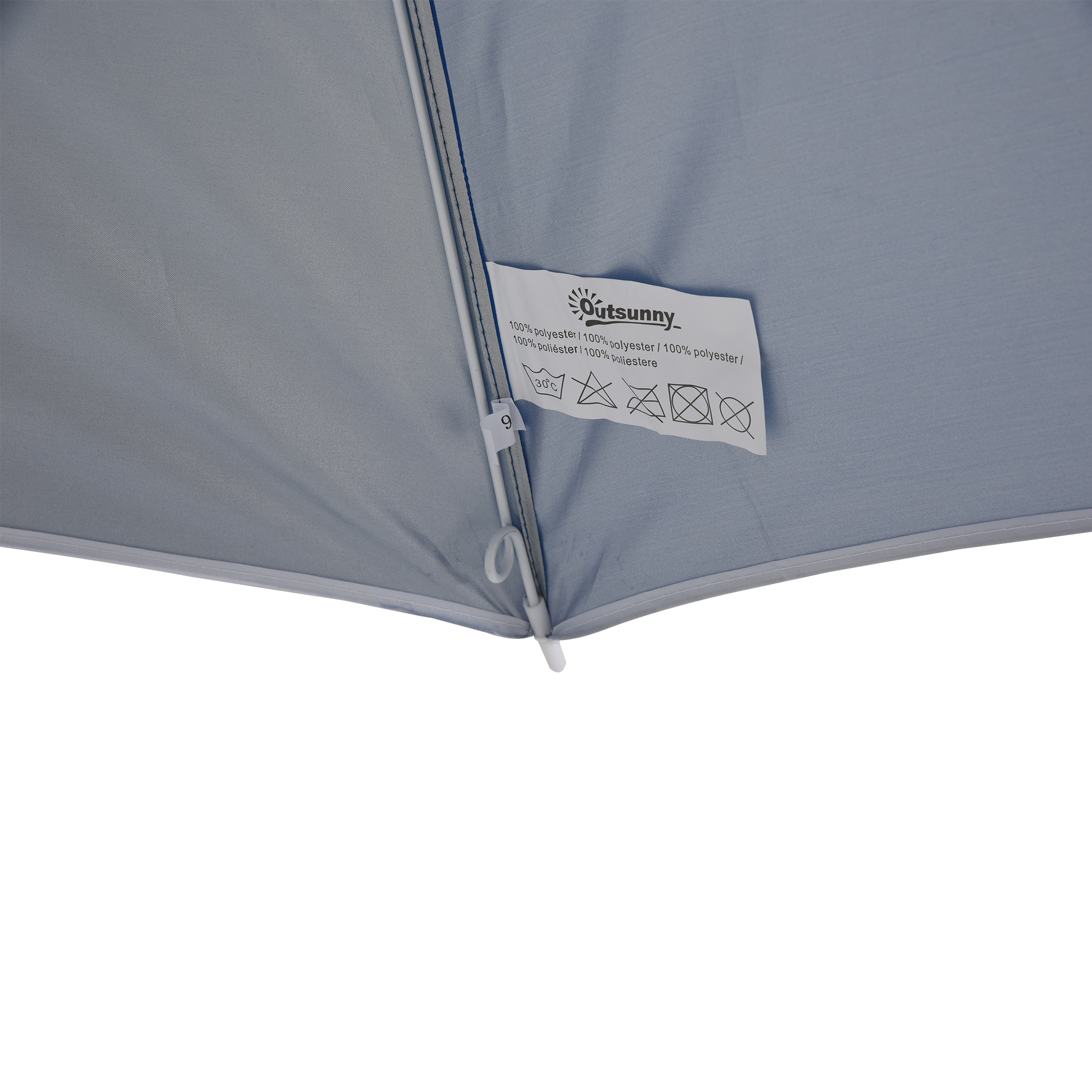 Sonnenschirm Strandschirm Sonnenschutz mit Seitenwand Strand Polyester Blau 2,2 x H2,2m