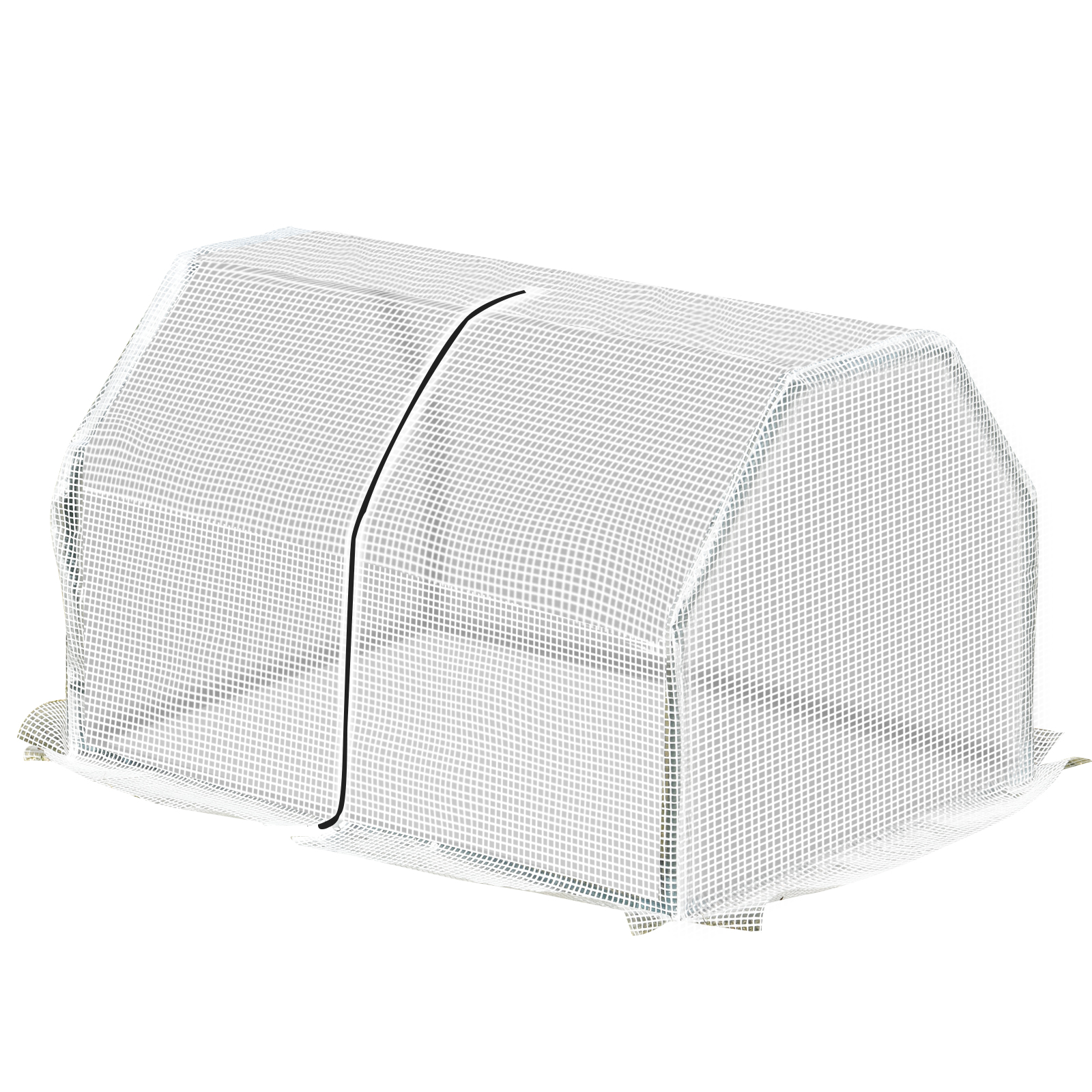 Mini Gewächshaus, wetterbeständig, leicht zu transportieren, 99 cm x 71 cm x 60 cm, Folientunnel, Grün