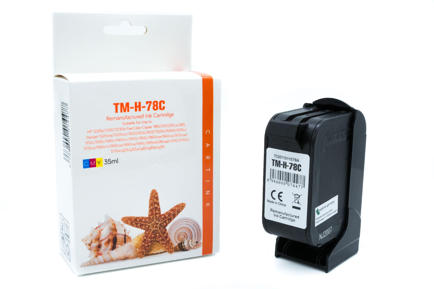 78A Refill Tinte Color für HP / C6578 / 39