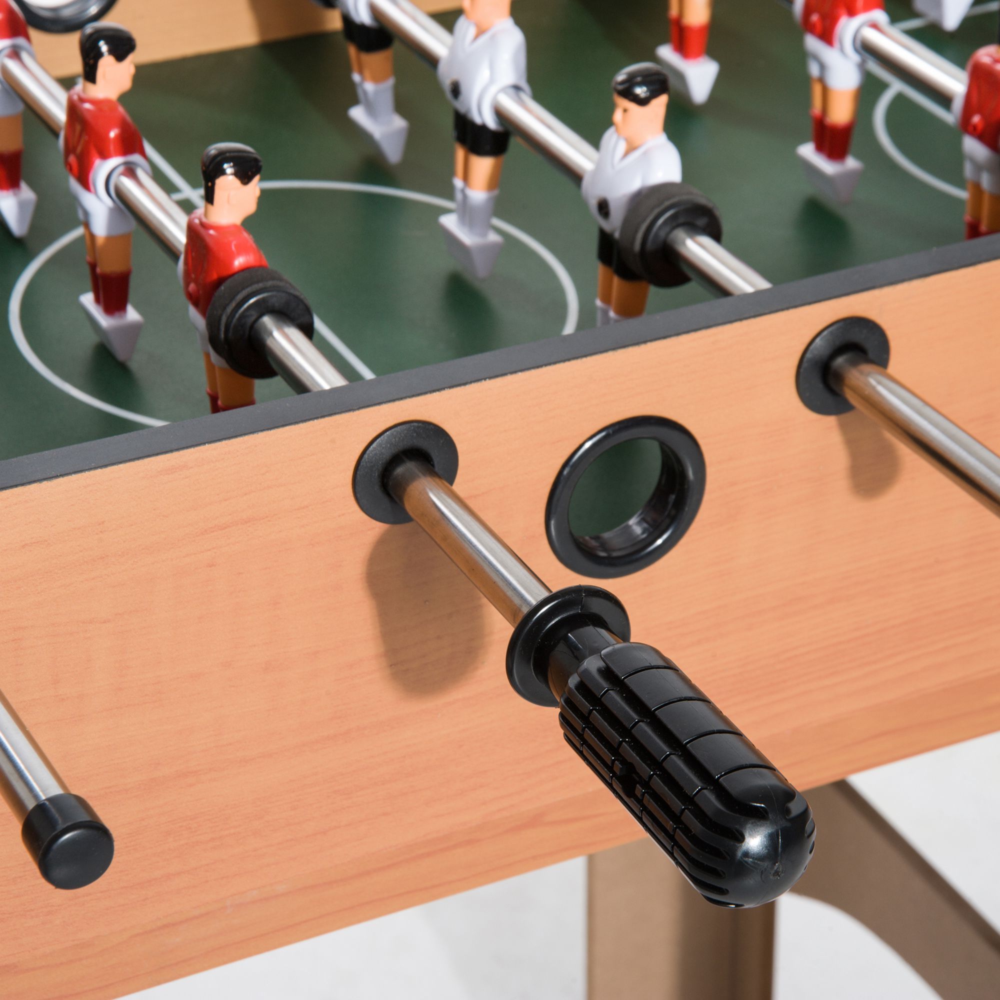 2-in-1 Tischkicker, Multispieltisch 4 in 1, kompakt, inkl. Spielaccessoires, 92 x 78 x 80 cm