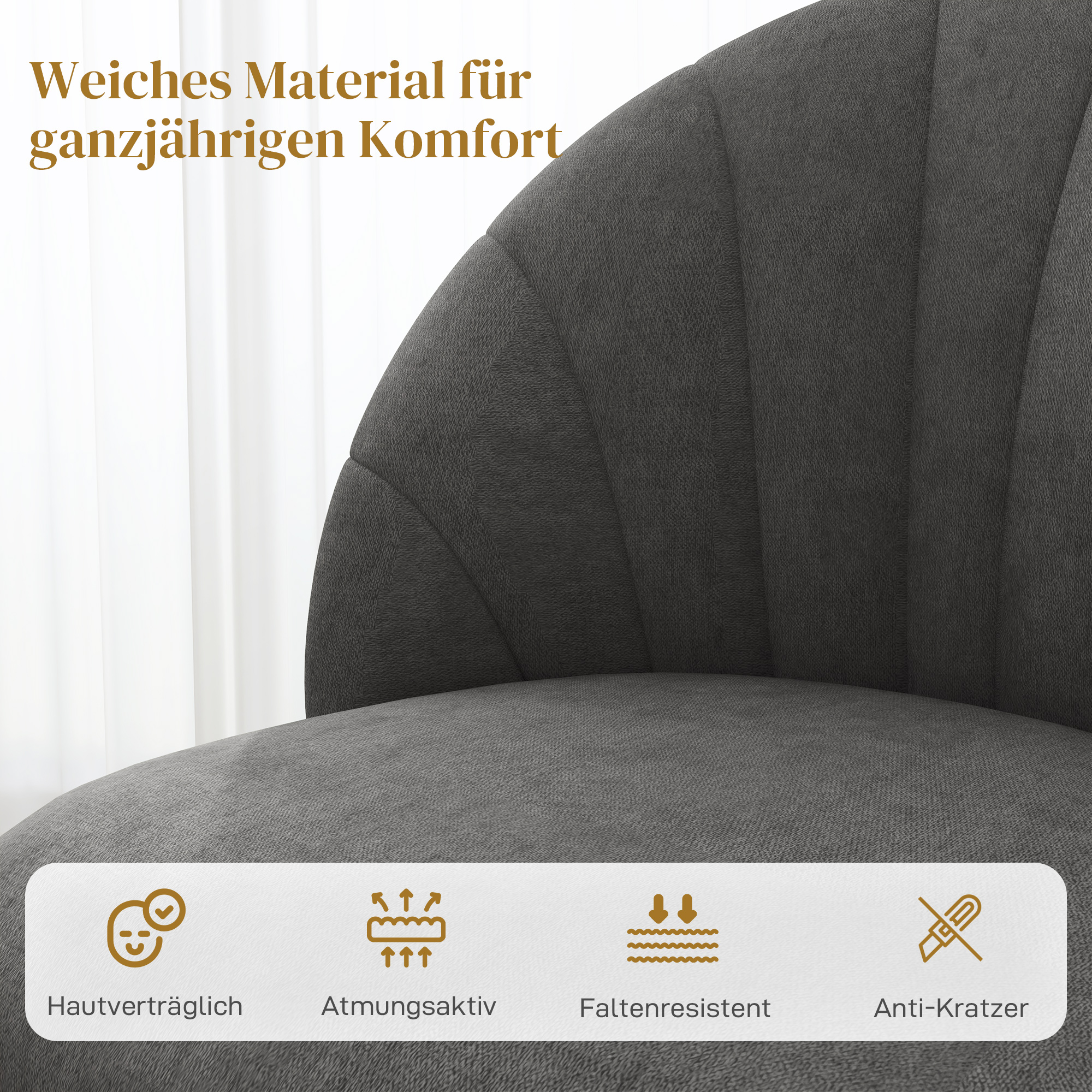 4er-Set Esszimmerstühle, Küchenstühle in Samtoptik, Stahlbeine, armlos, Grau