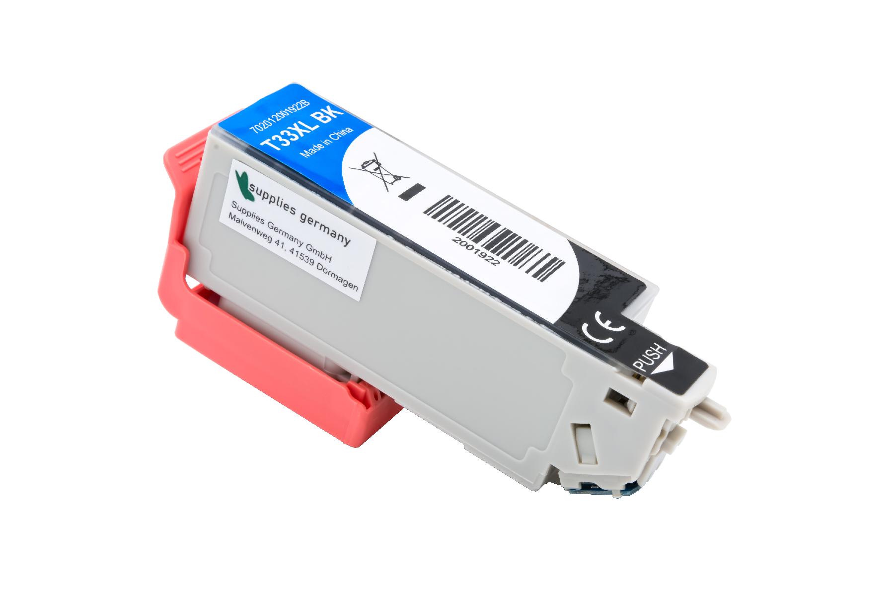 T33XLBK alternativ Tinte black für Epson / C13T33514010 / 24ml