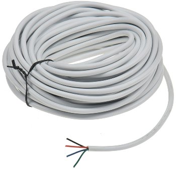 RGB LED-Stripes Kabel 10m / 10m, 4 adrig-rot-grün-blau-schwarz, rund