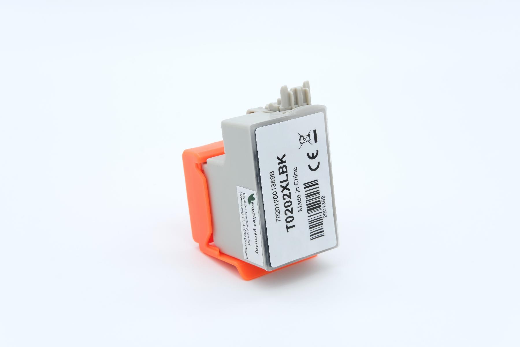 T0202XLBK alternativ Tinte black für Epson / C13T02G14010/550 Seiten