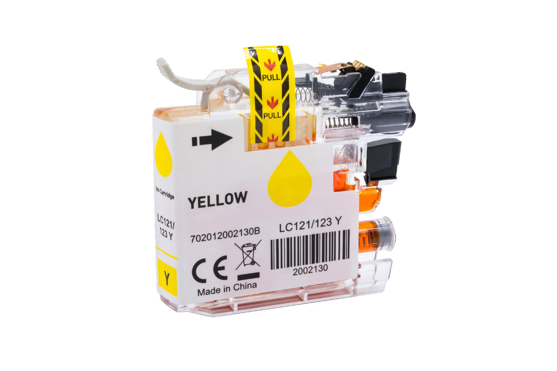 LC121/123XLY alternativ Tinte yellow für Brother / LC123Y / 10ml