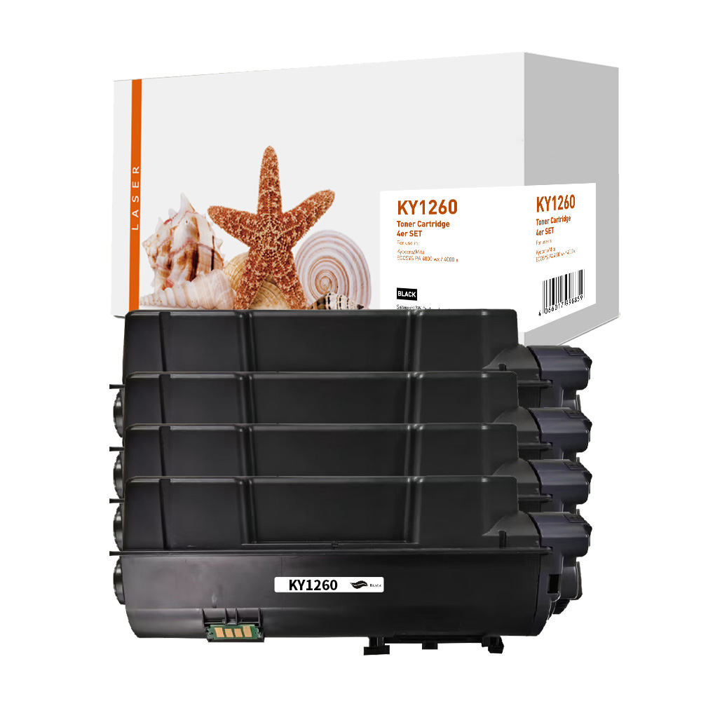 Toner schwarz, alternativ zu Kyocera 1T0C150NL0, 4x10000 Seiten