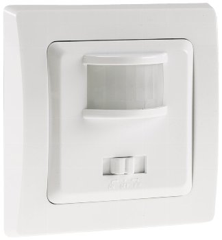 DELPHI Bewegungsmelder 160°, weiß / LED geeignet,  250V~, Unterputz, 2-Draht