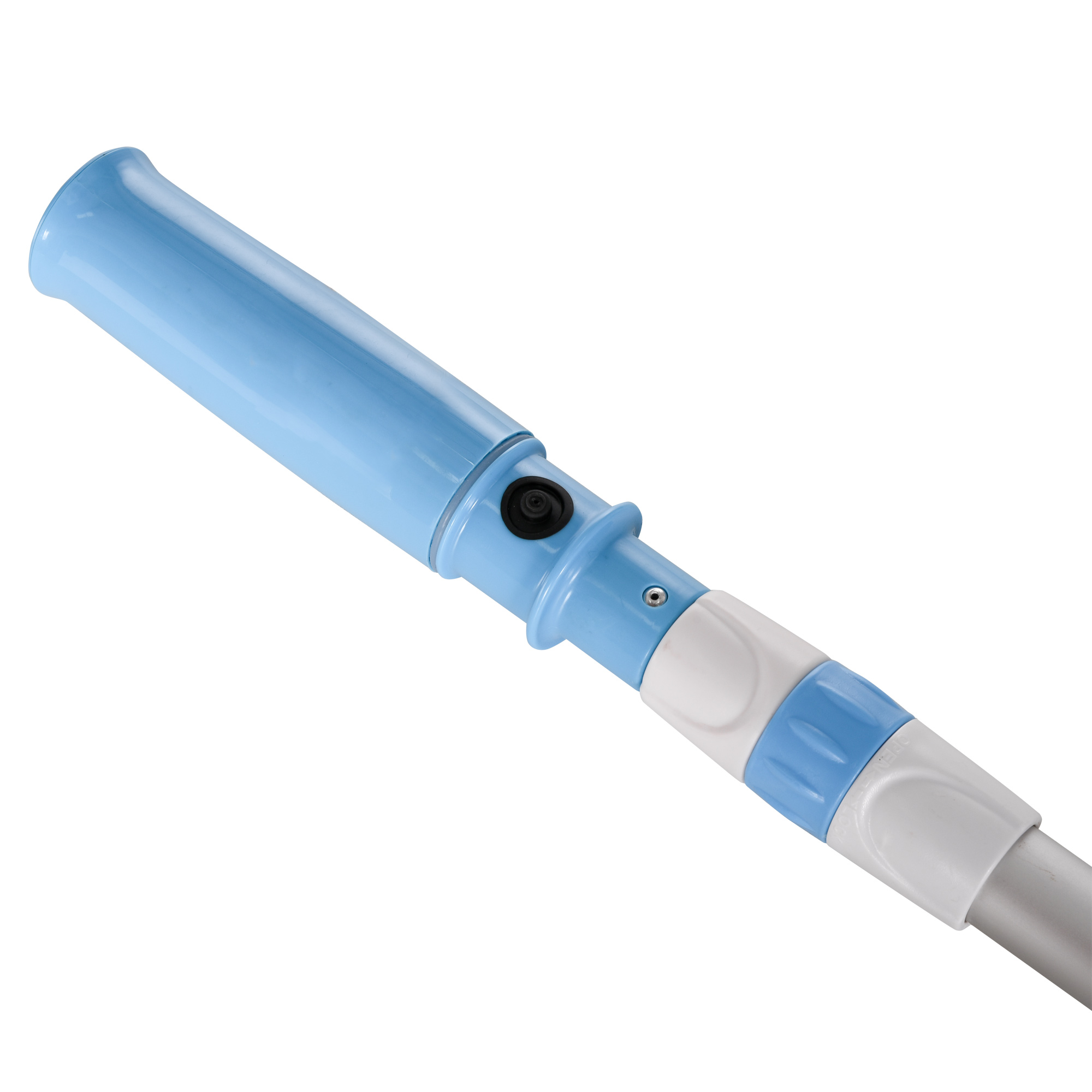 Poolsauger, kabellos, 80 Min. Betrieb, geringes Gewicht: 800g, 19L Wasser/Minute, Aluminium, ?6 x 106-162 cm