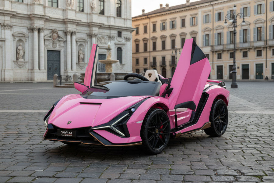 Kinderfahrzeug Lamborghini SIAN 2 Sitzer - pink