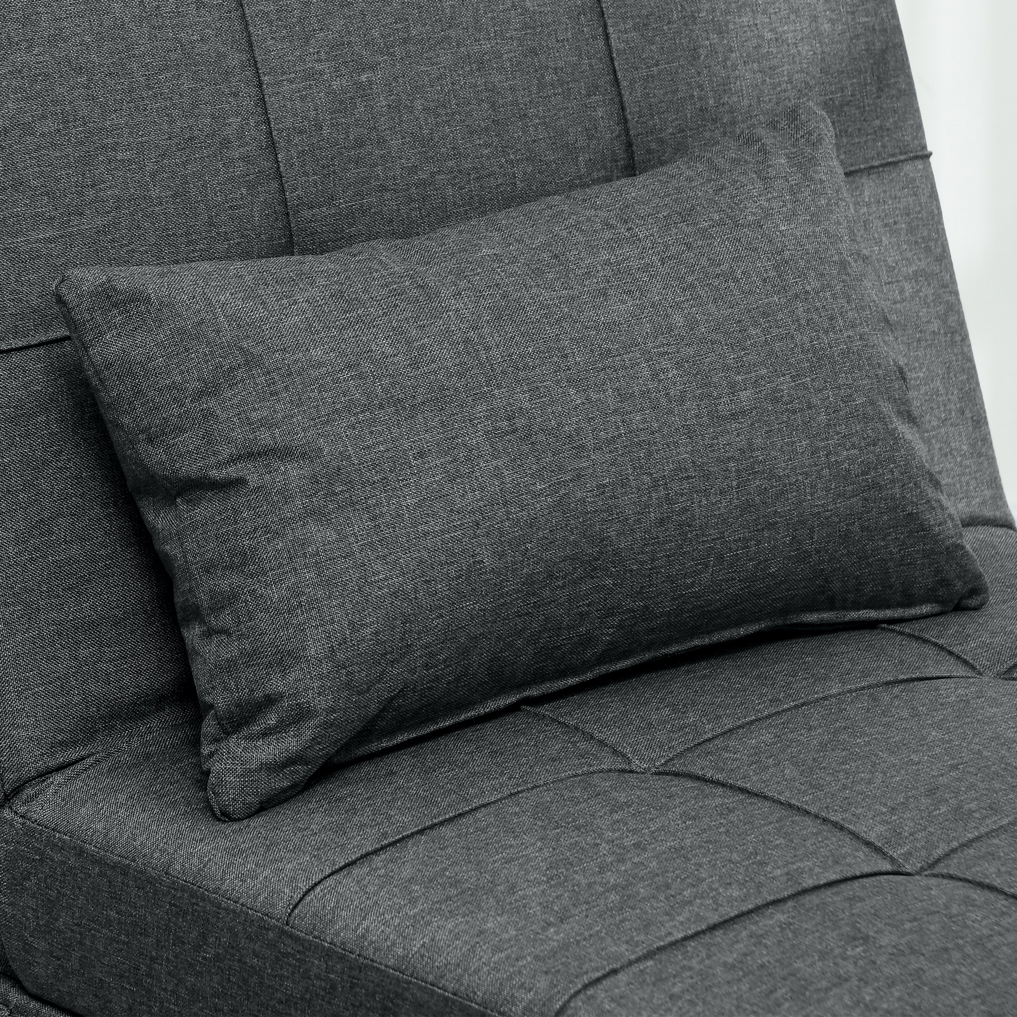 4-in-1 Multifunktionales Schlafsofa, umklappbarer Schlafsessel mit verstellbarer Rückenlehne und Kissen