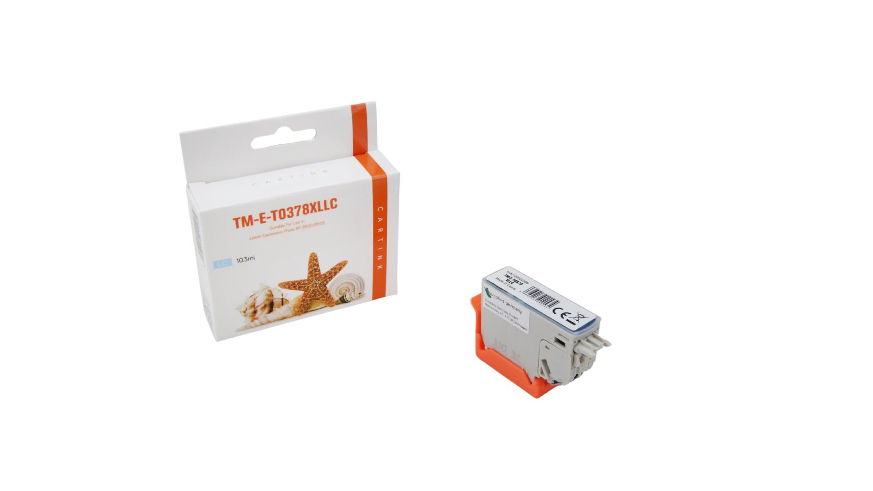 T3785XLLC alternativ Seestern Tinte Light cyan für Eps / C13T37854010 / 10,3ml
