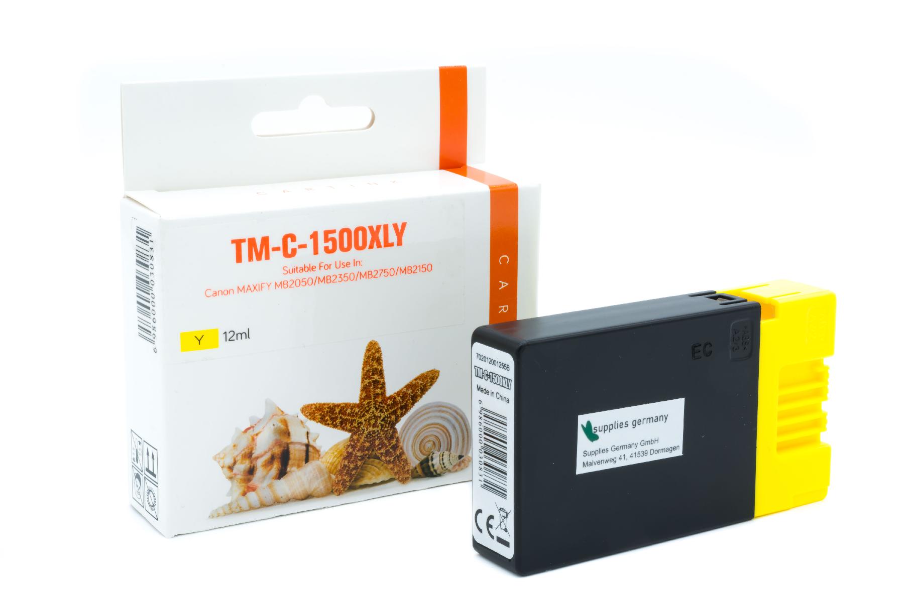 PGI1500YXL alternativ Seestern Tinte yellow für / 9195B001 / 12ml