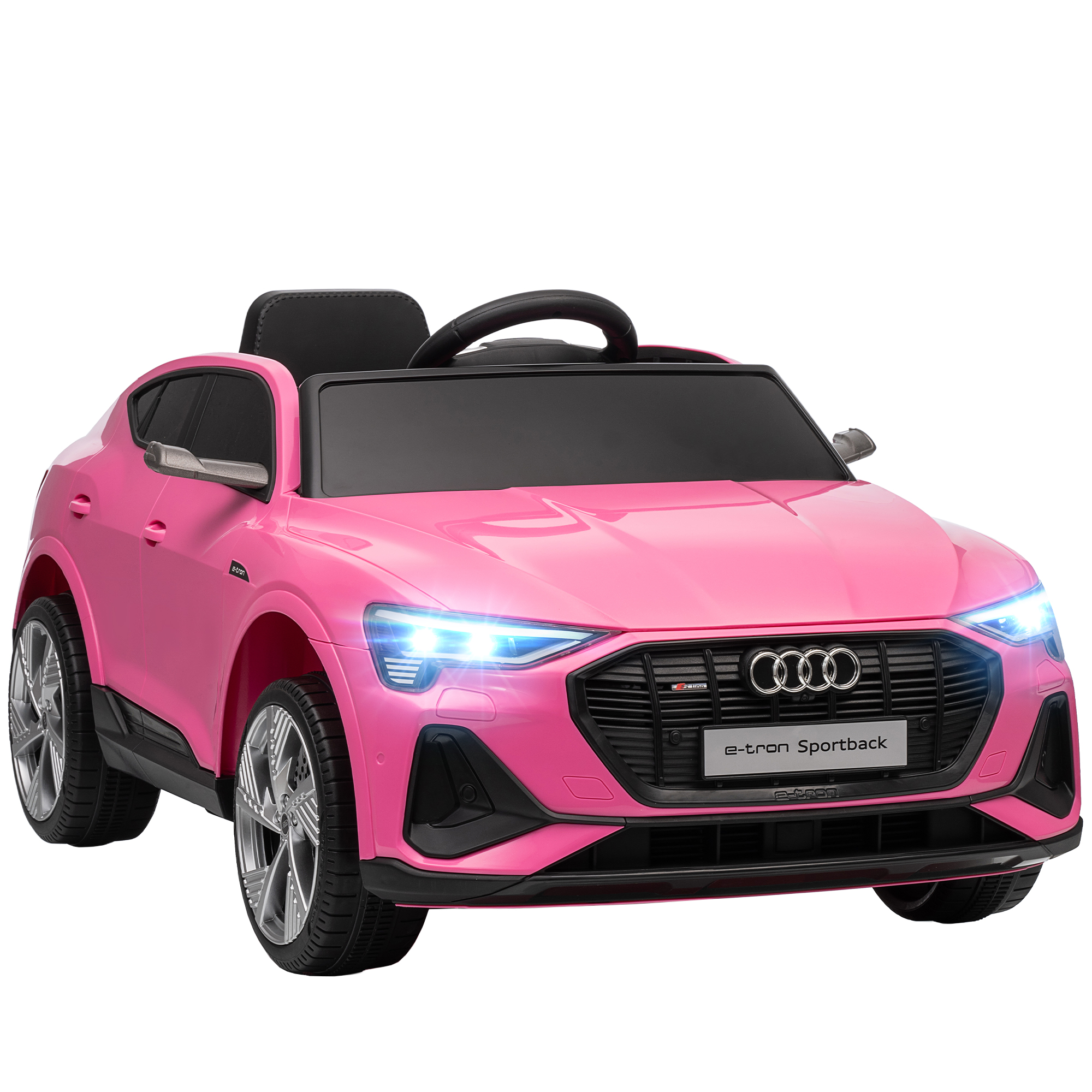 Elektro Kinderauto 12V Elektrofahrzeug Audi E-tron Elektroauto mit Fernbedienung, Sicherheitsgurt, für 3-5 Jahre