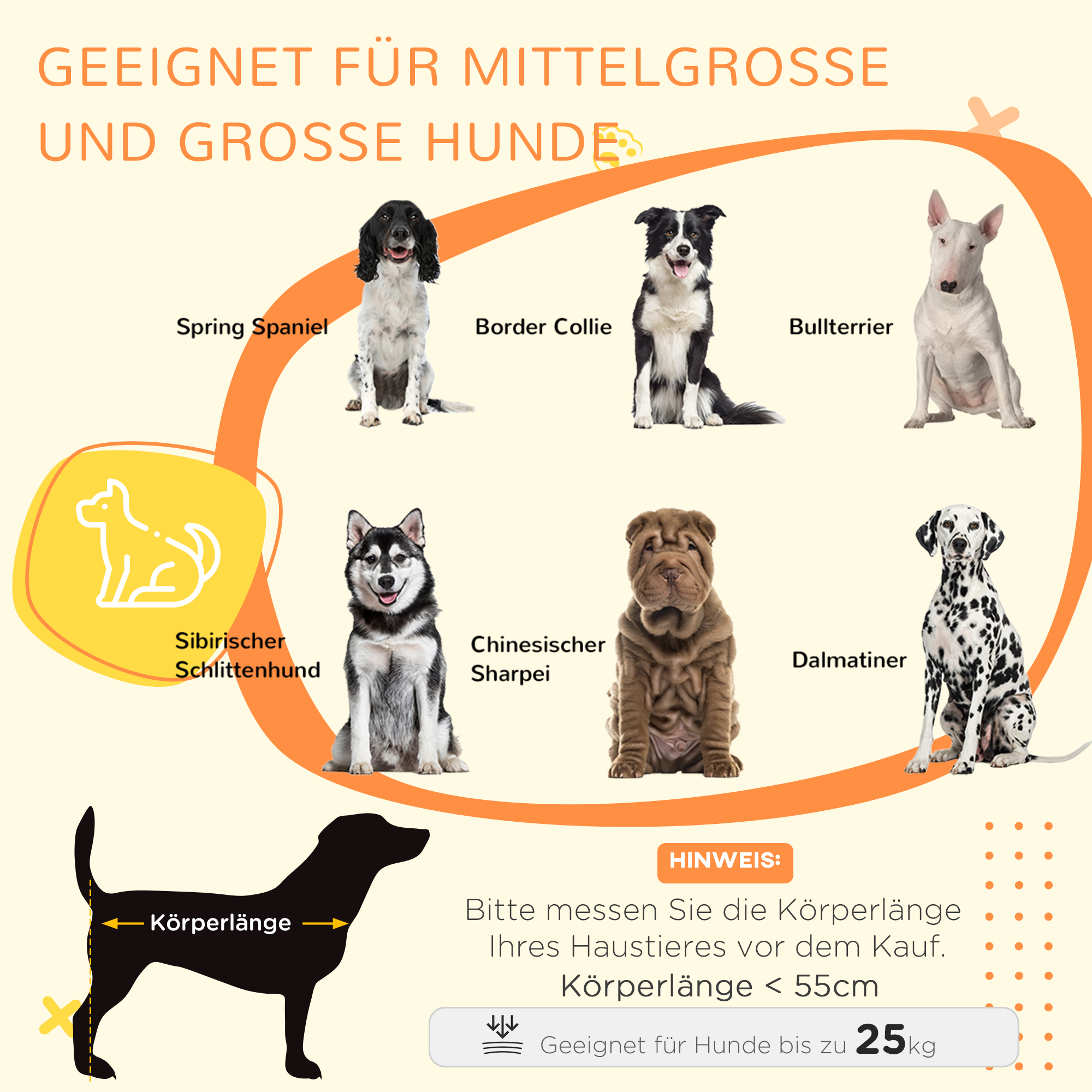 Hundekäfig Hundebox waschbares Polster, 2 Verriegelungen, 90 cm x 58 cm x 65 cm, Grau