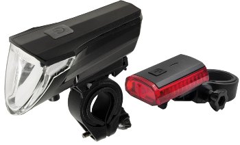 Fahrrad LED-Beleuchtungsset "CFL 60 pro", 60Lux, StVZO zugelassen, Lithium-Akku