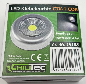 LED Klebeleuchte "CTK1 COB", mit Klebefolie, 4000k / neutralweiß