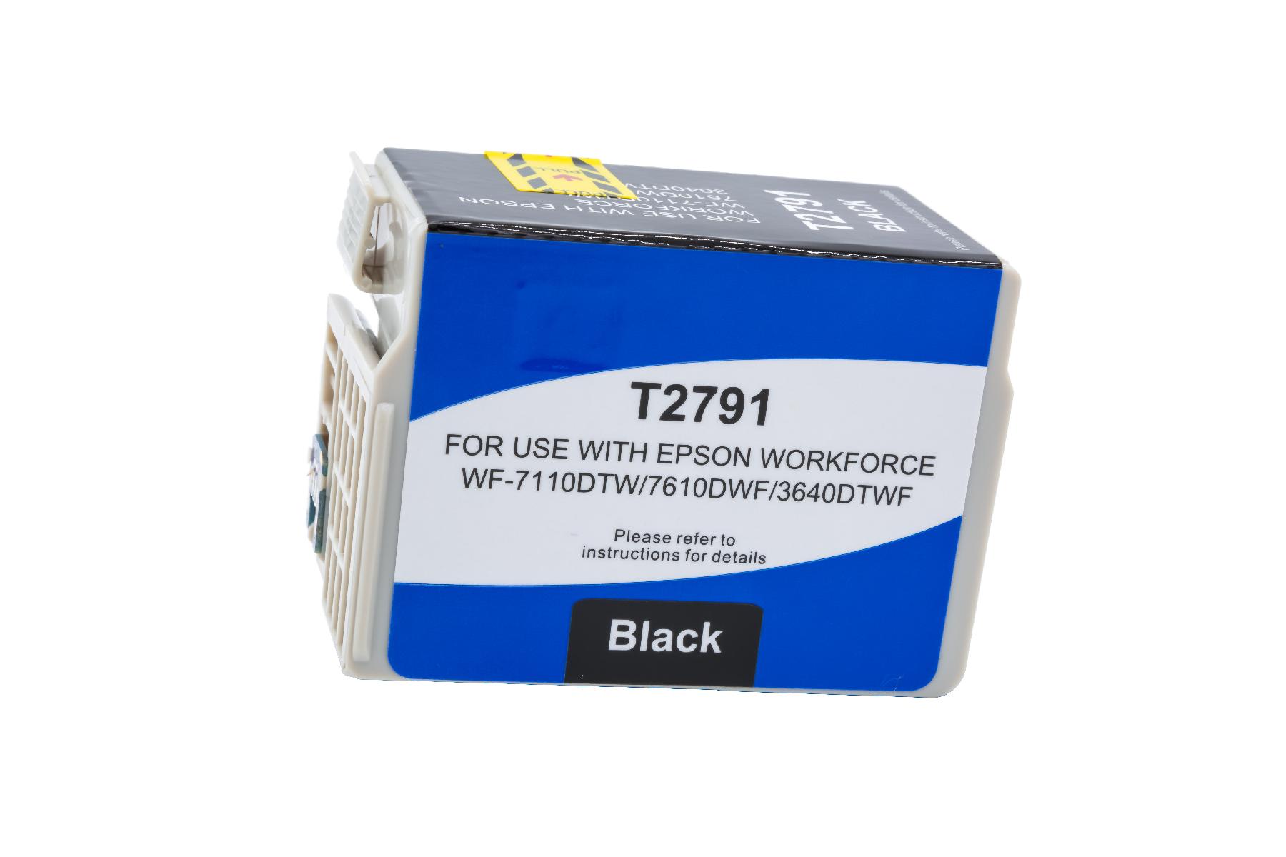 T2791 alternativ Tinte black für Epson / C13T27914010 / 34ml