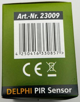 DELPHI Bewegungsmelder 160°, weiß / LED geeignet,  250V~, Unterputz, 2-Draht