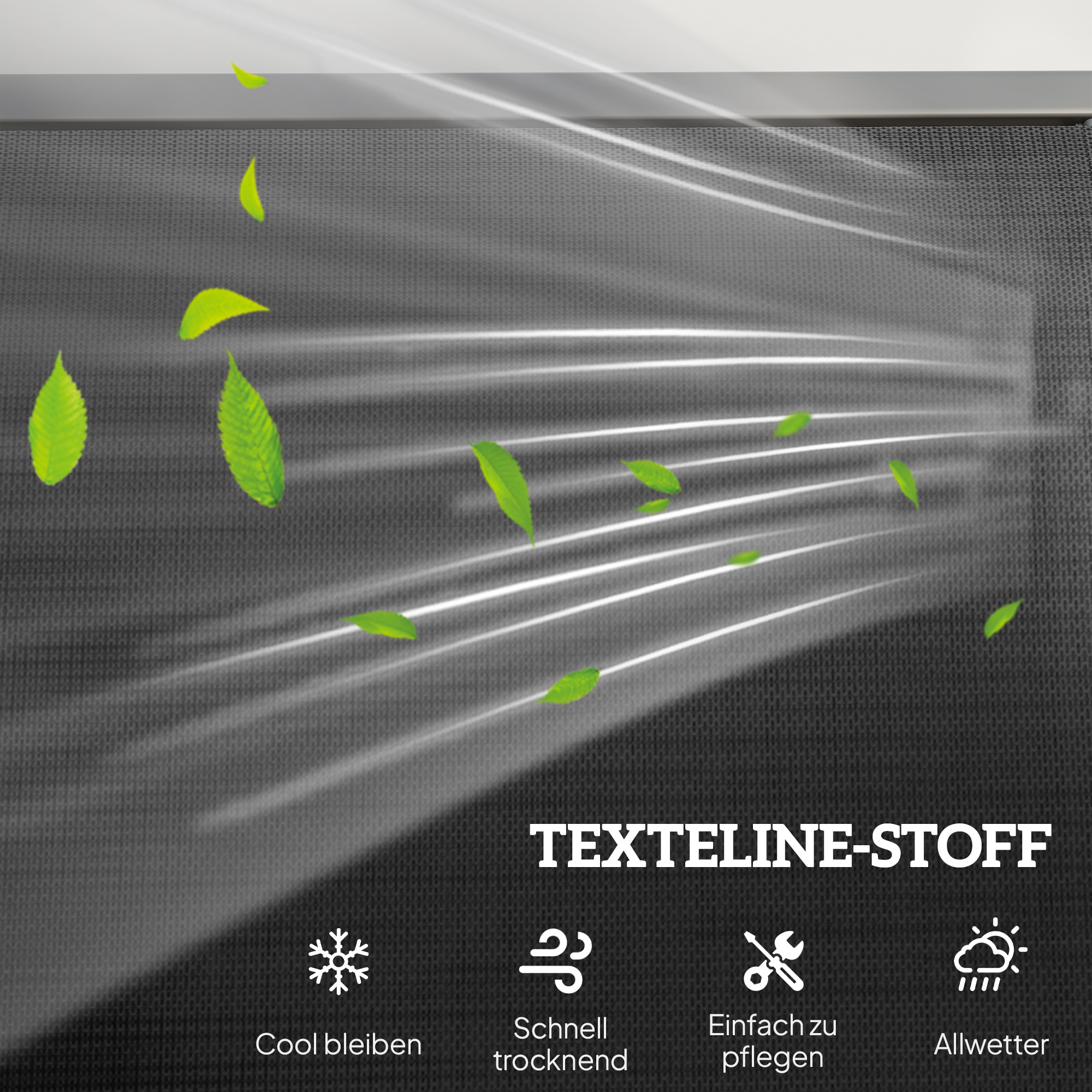 3-Sitzer Schaukelstuhl Gartenbank mit Schaukelmechanismus Gartenschaukel Sitzbank aus Metall Parkbank bis 300 kg belastbar Gartenmöbel für Garten, Terrasse, 147 x 70 x 85 cm Dunkelgrau