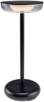 LED Akku-Tischleuchte "Foco Luz", 2900K, IP44, dimmbar, 26cm, matt schwarz