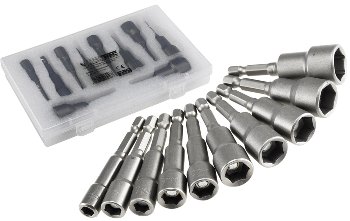 Bitsatz Steckschlüssel MAGNETIC 10-tlg., 6, 7, 8, 9, 10, 11, 12, 13, 14, 15mm