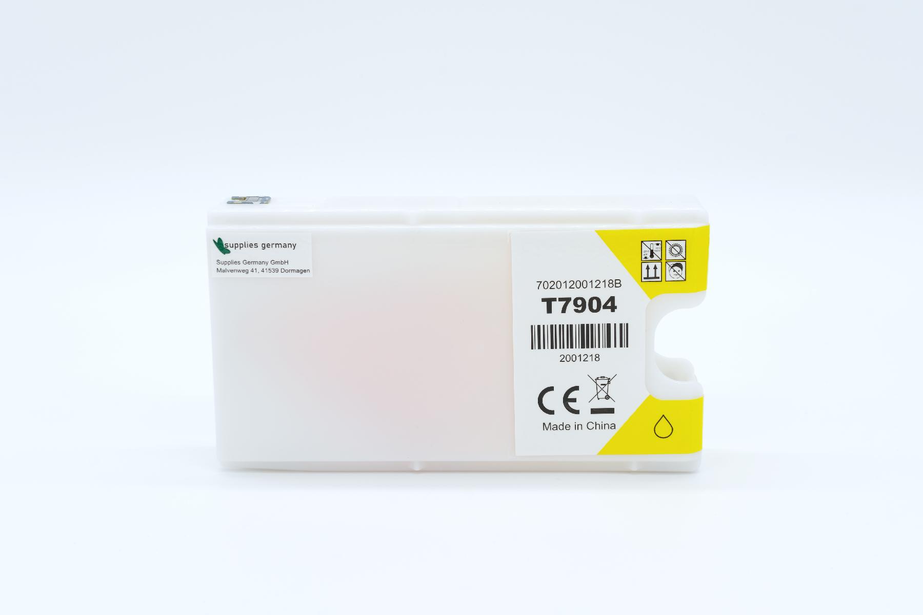 T7904 alternativ Tinte yellow für Epson / C13T79044010 / 25ml