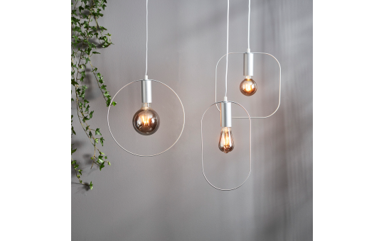LED-Lampe ''Plain Smoke'', E27, 80lm,  2100K, 12x17,8,cm, 1,8W