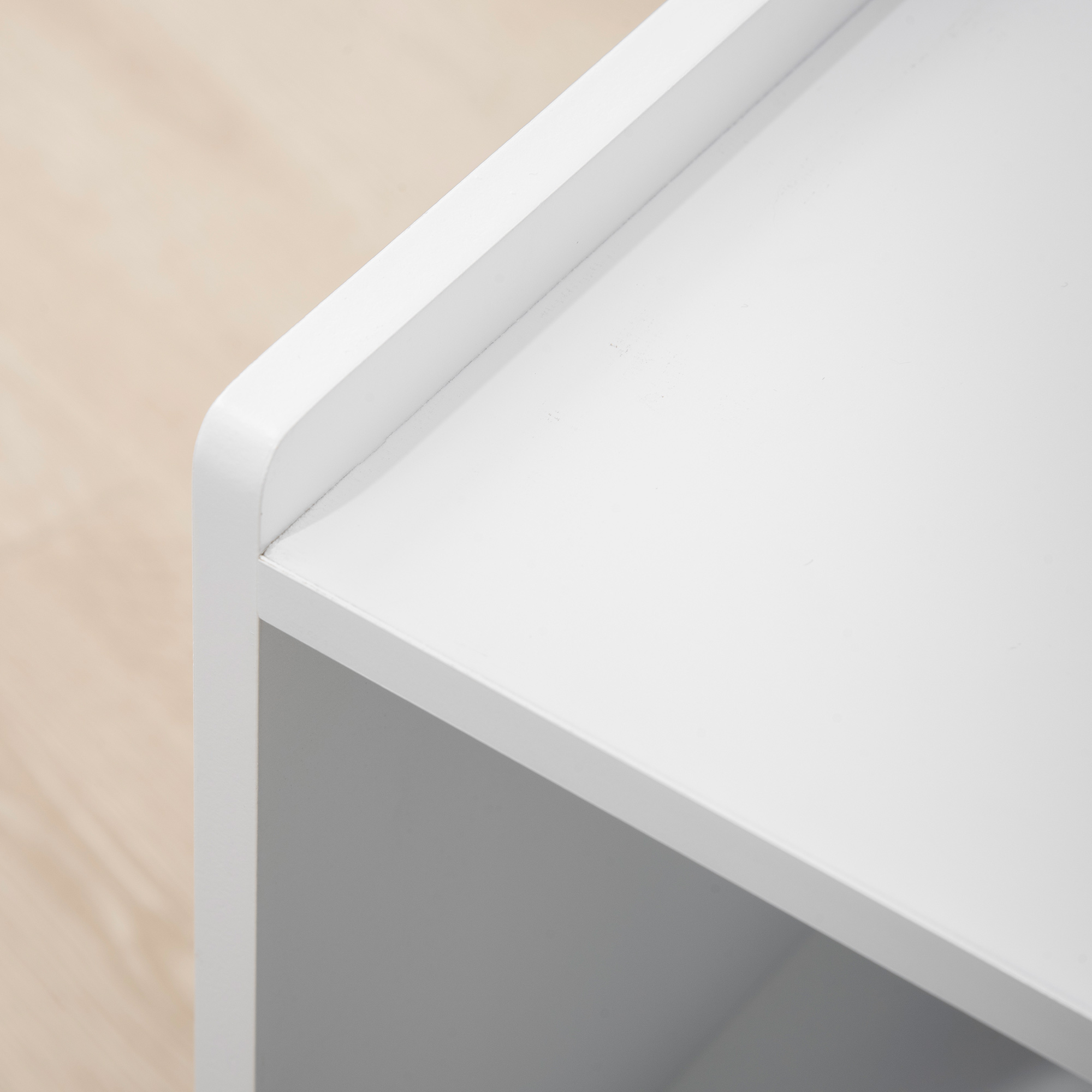 Katzenschrank mit 2 Regalen 2-in-1 Design Magnettür Weiß