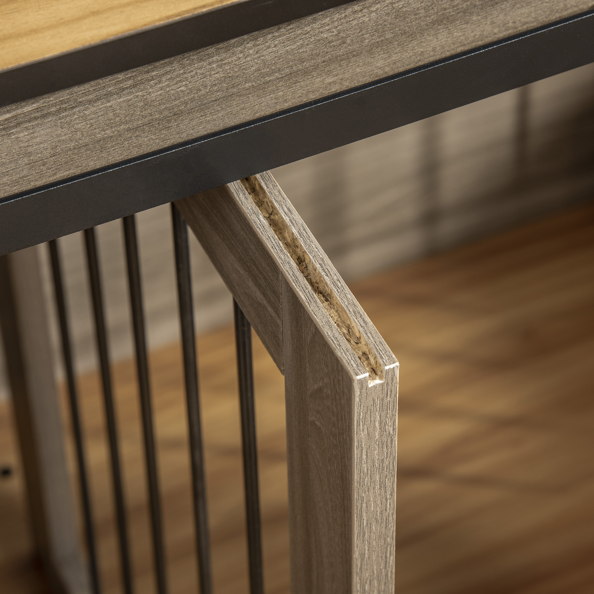 Hundekäfig mit 2 Türen, Hundebox, Transportbox für Hunde, rustikales Design, verriegelbar, Braun