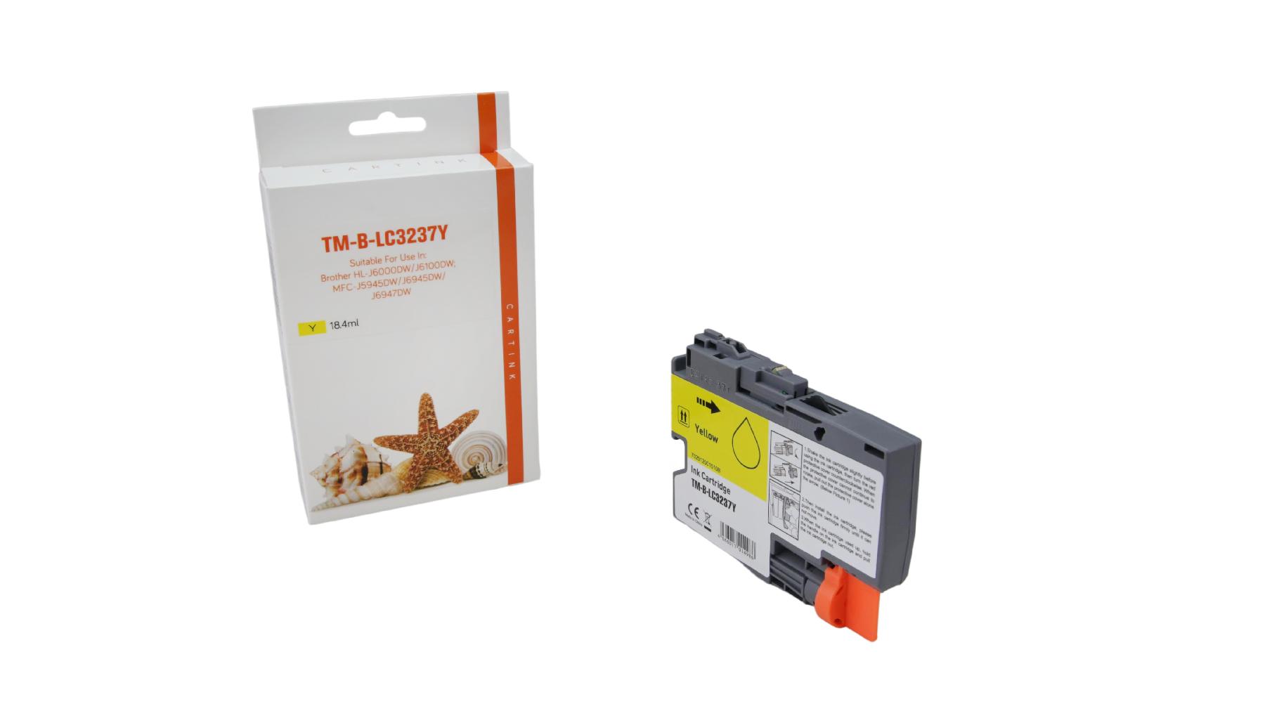 LC3237Y alternativ Seestern Tinte yellow für Brother / LC3237Y / 1.500 Seiten