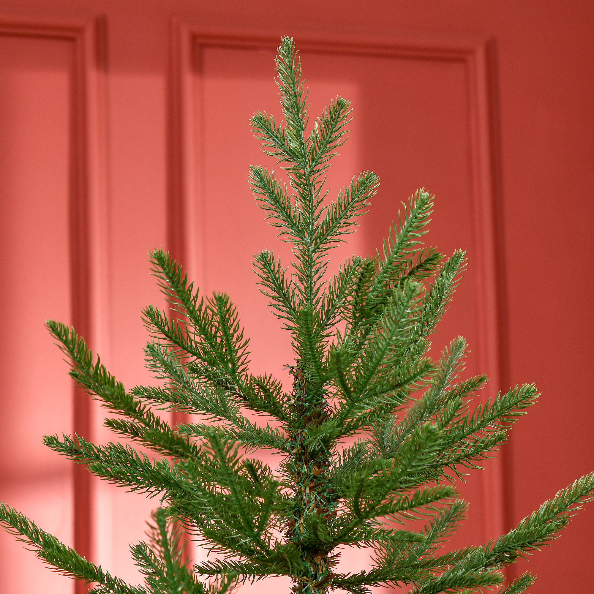 Künstlicher Weihnachtsbaum 180 cm Kieferbaum künstlich mit 795 Spitzen, klappbar Füße Stahlrahmen