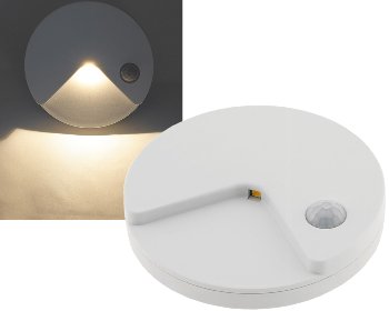 LED Treppenlicht mit Bewegungsmelder, Akkubetrieb, warmweiß, slim: 14mm flach