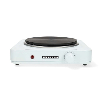 elektrische Heizplatte | 1500 W | Ø 18,5 cm | 6 Heizstufen | rutschfeste Füße | Weiß