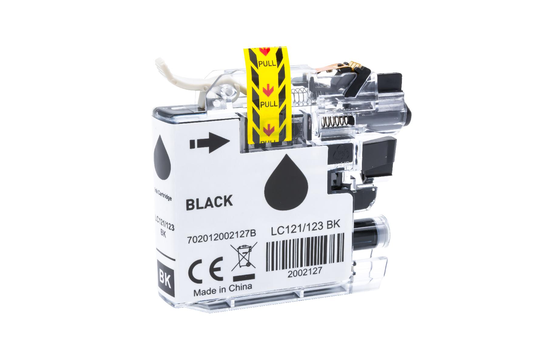 LC121/123XLBK alternativ Tinte black für Brother / LC123BK / 14,6ml