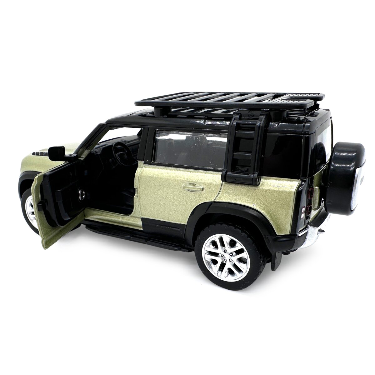 Land Rover Defender 110 Diecast 1:43 grün 2in1
