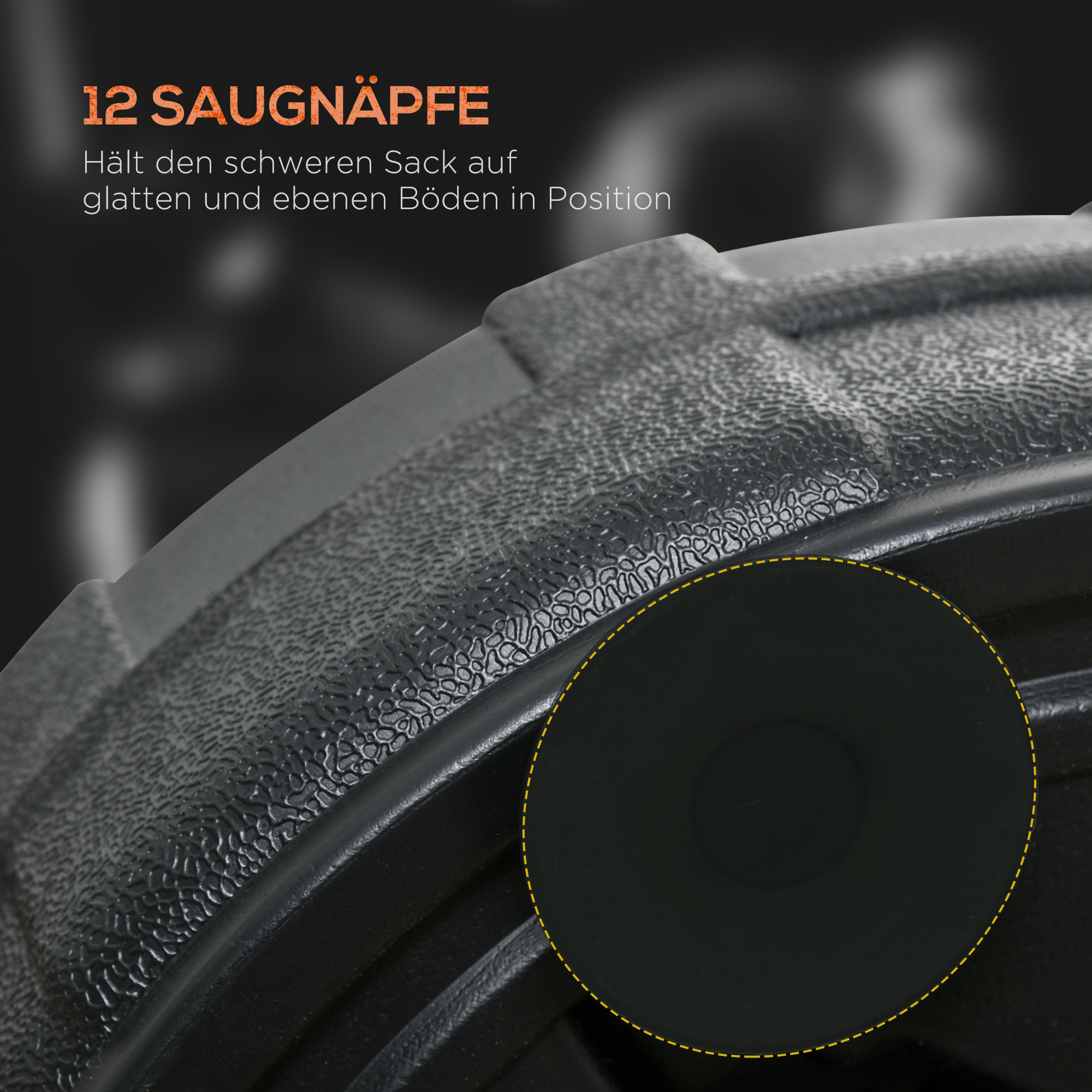 Punchingball, höhenverstellbar 147-165cm, befüllbarer Standfuß, Stahl, Schwarz+Rot+Weiß