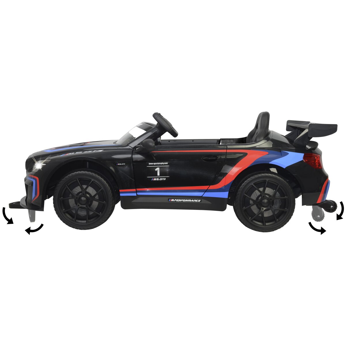 Kinderfahrzeug BMW M6 GT3 schwarz