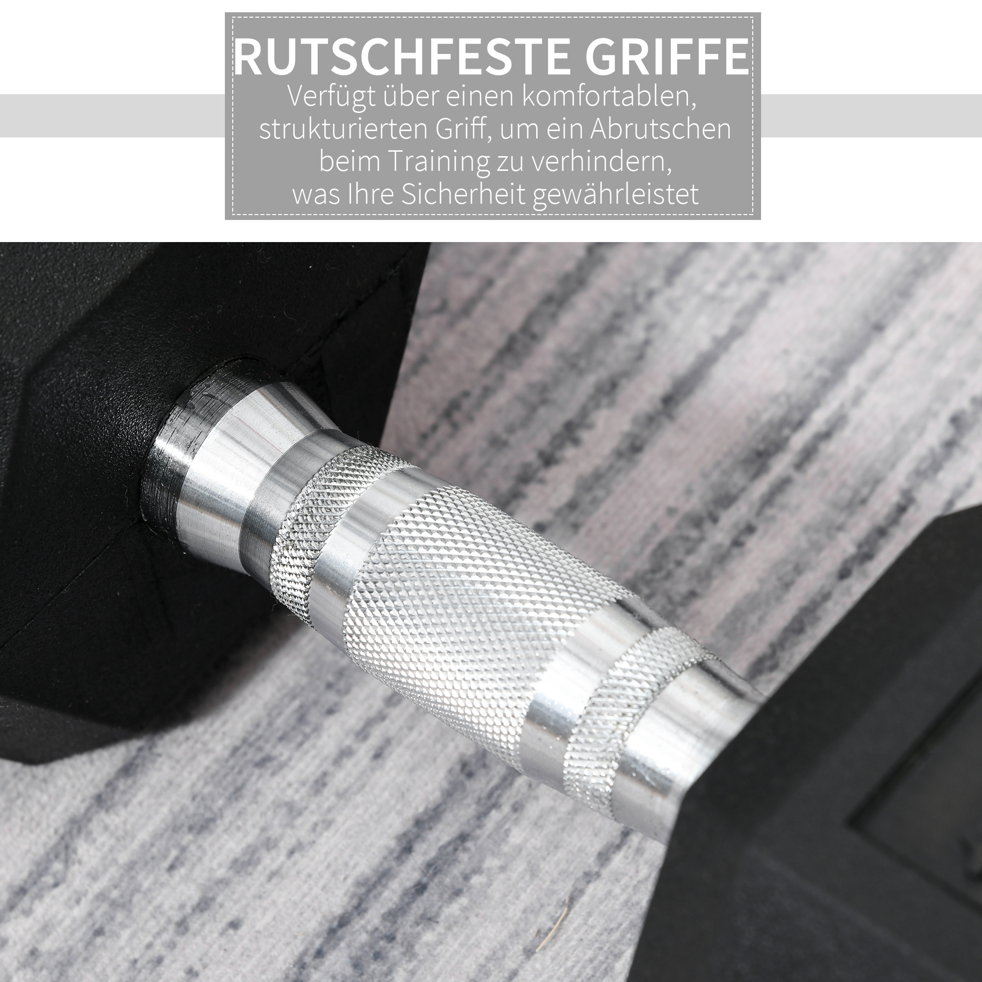 Hanteln mit gerändeltem Griff, Kurzhantel aus Gusseisen, 1 x 15kg, Kurzhanteln für Männer und Frauen, Dumbbell für Zuhause, Fitnessstudio, Krafttraining
